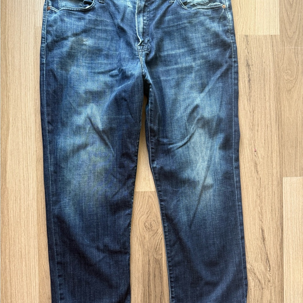 Lucky Brand Blue Relaxed Jeans with Natural Fading